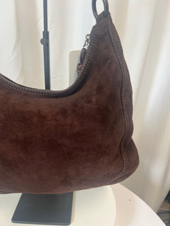 Valentino Garavani Embroidered Suede Shoulder Bag