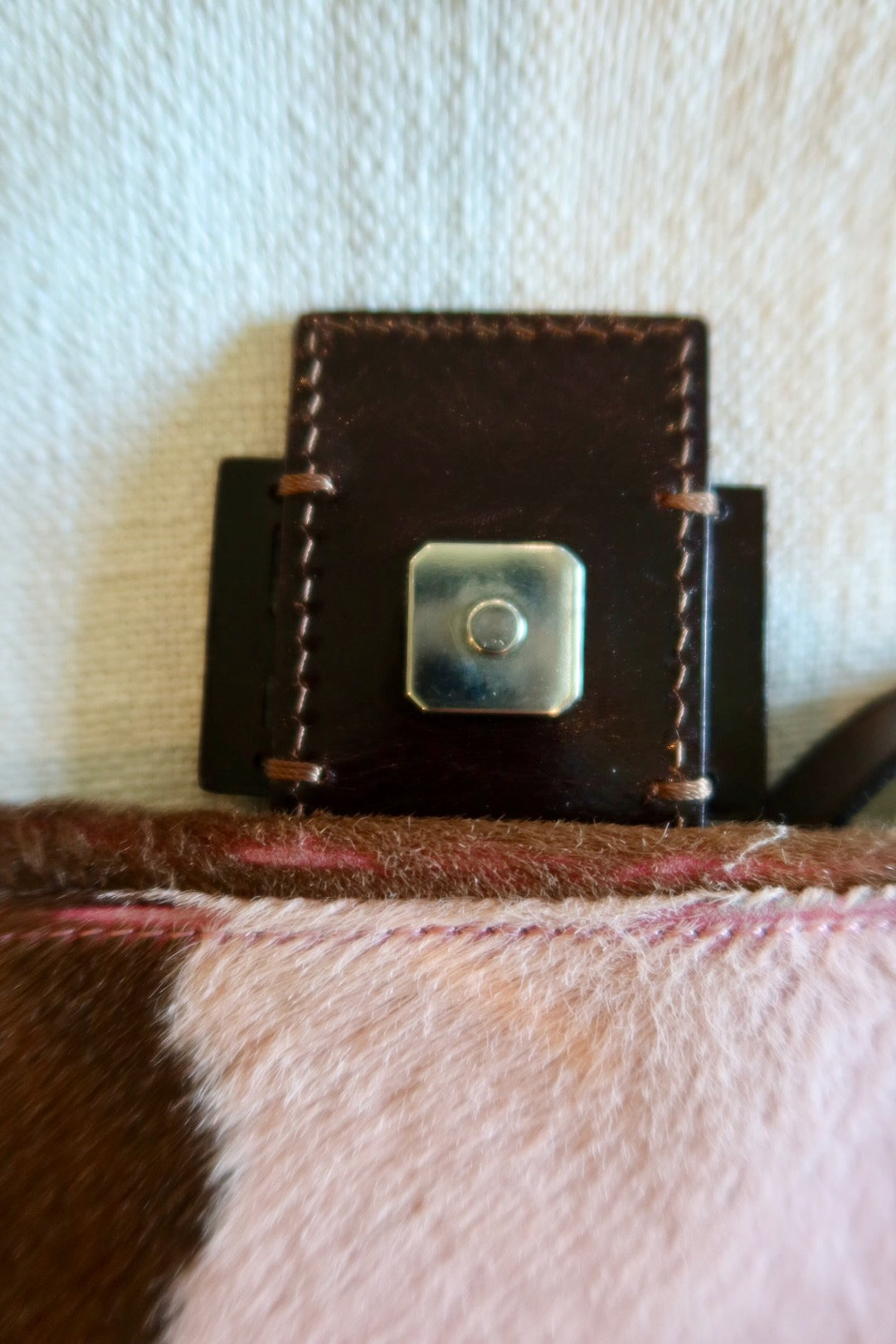 FENDI Mama Baguette Pink Pony Hair