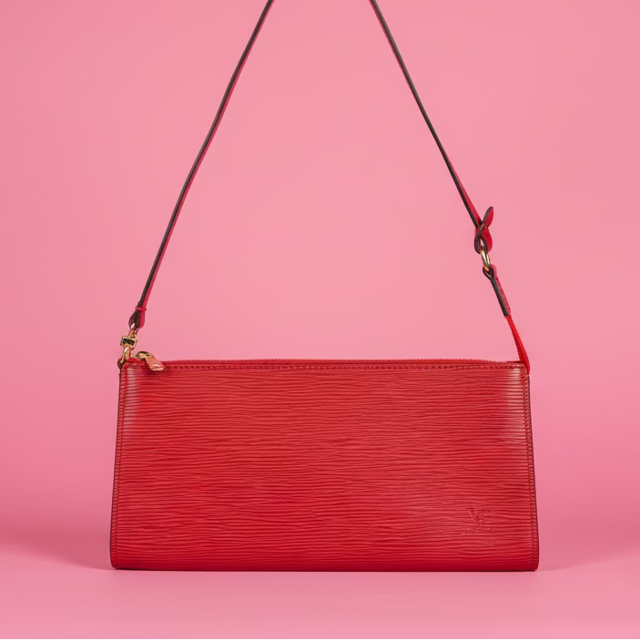 Louis Vuitton Red Epi Leather Pochette