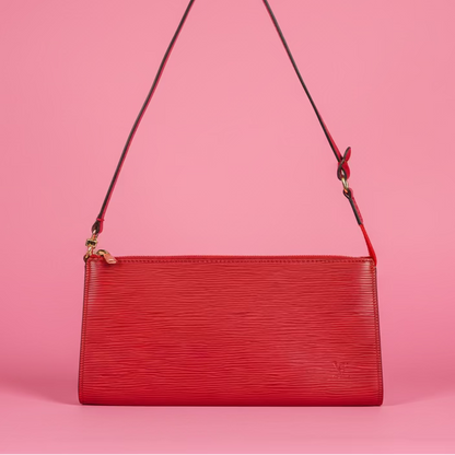 Louis Vuitton Red Epi Leather Pochette