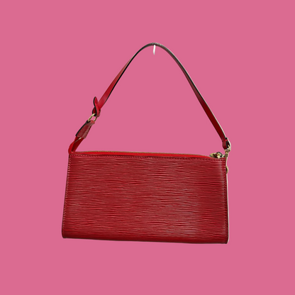 Louis Vuitton Red Epi Leather Pochette