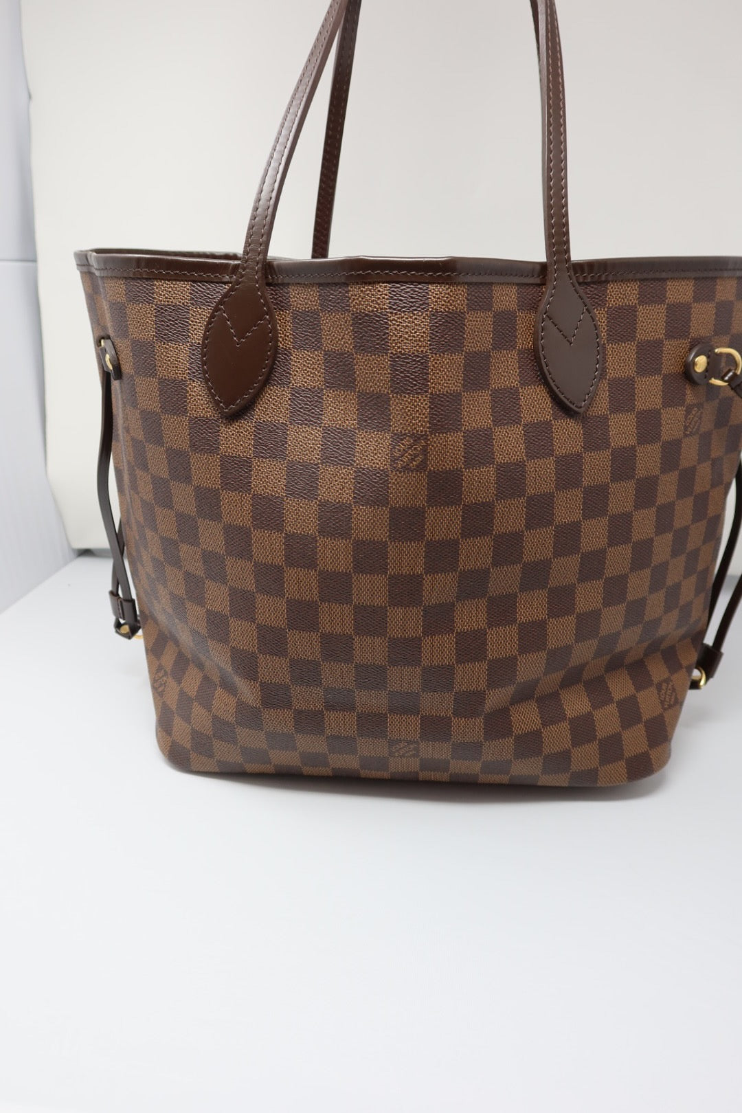 Louis Vuitton Damier Ebene Neverfull Tote Bag
