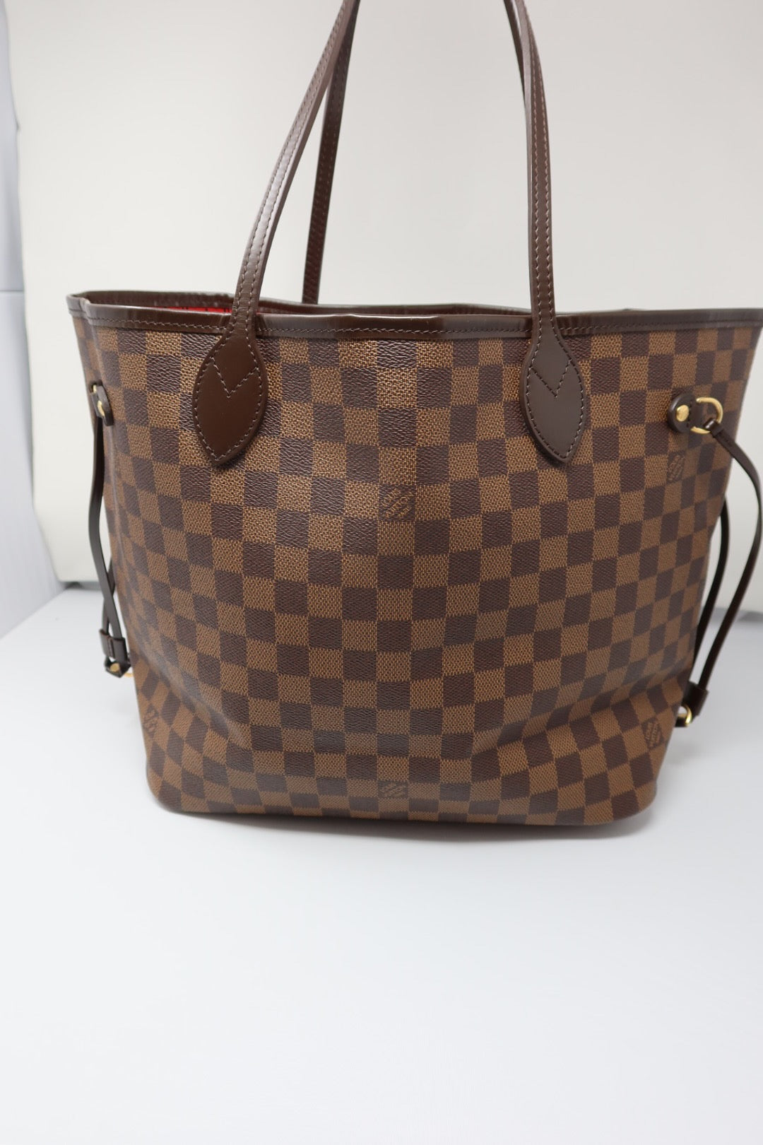 Louis Vuitton Damier Ebene Neverfull Tote Bag