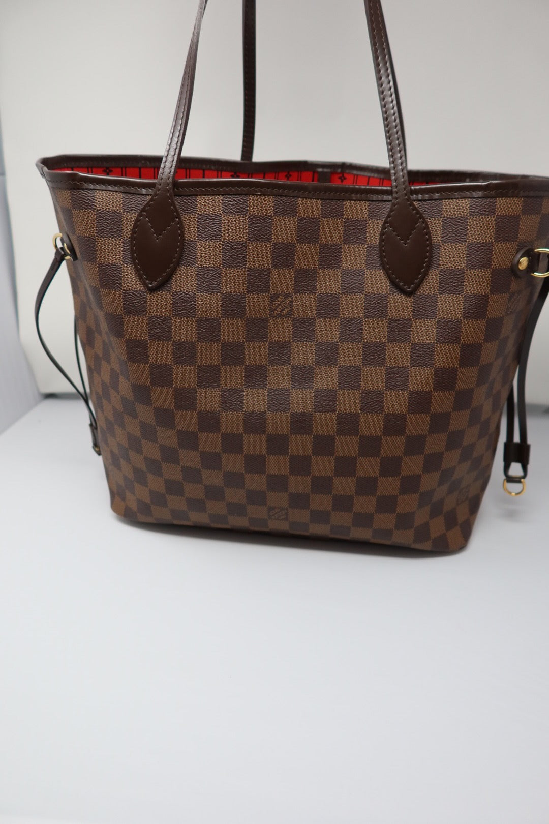Louis Vuitton Damier Ebene Neverfull Tote Bag
