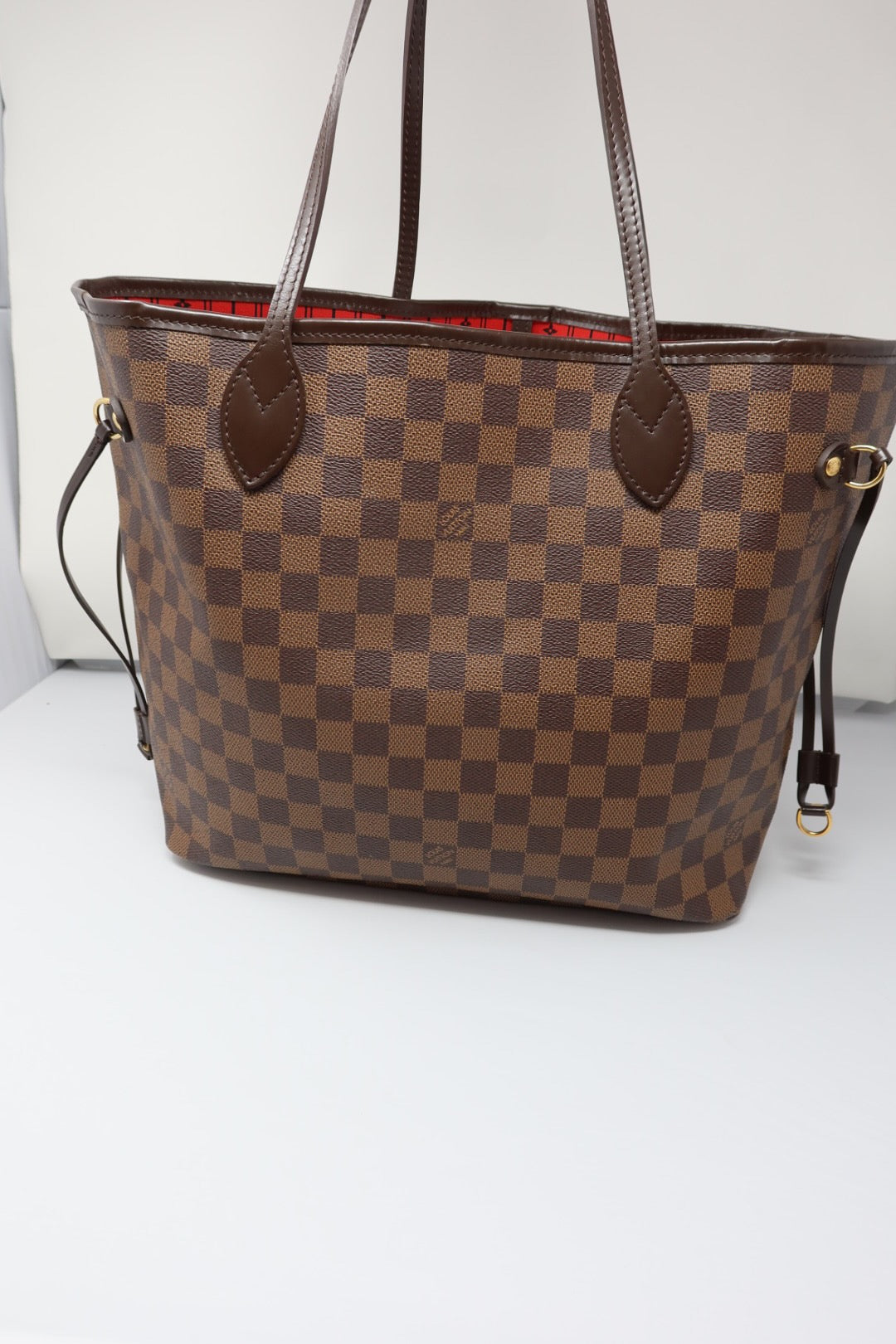 Louis Vuitton Damier Ebene Neverfull Tote Bag