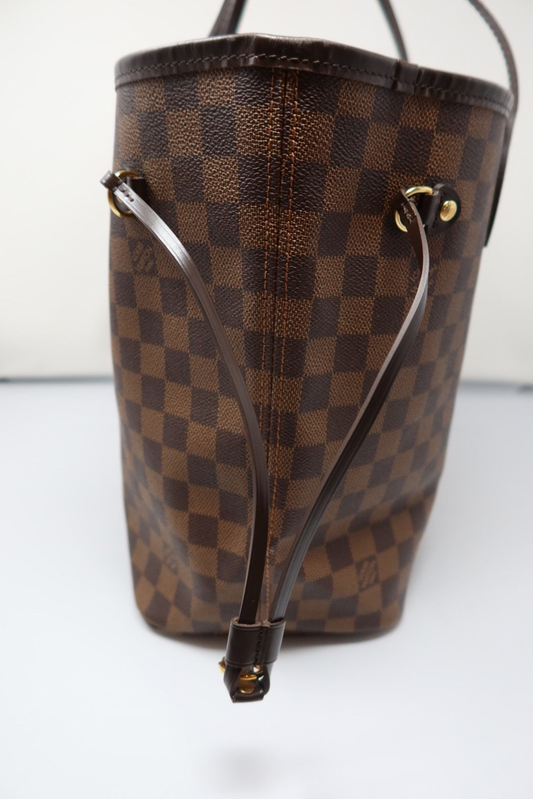 Louis Vuitton Damier Ebene Neverfull Tote Bag