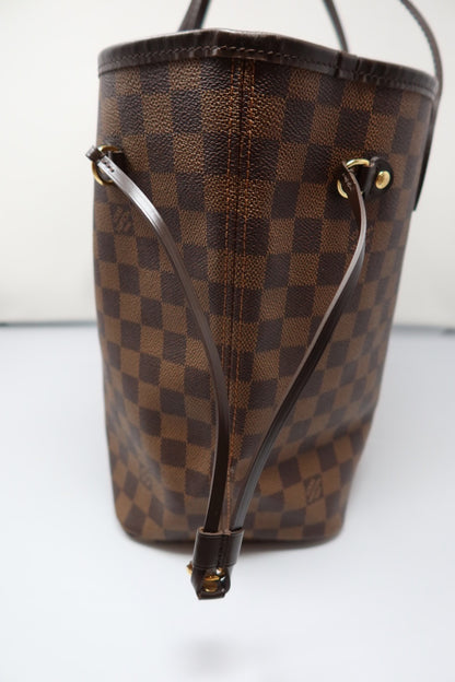 Louis Vuitton Damier Ebene Neverfull Tote Bag