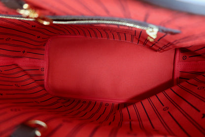 Louis Vuitton Damier Ebene Neverfull Tote Bag