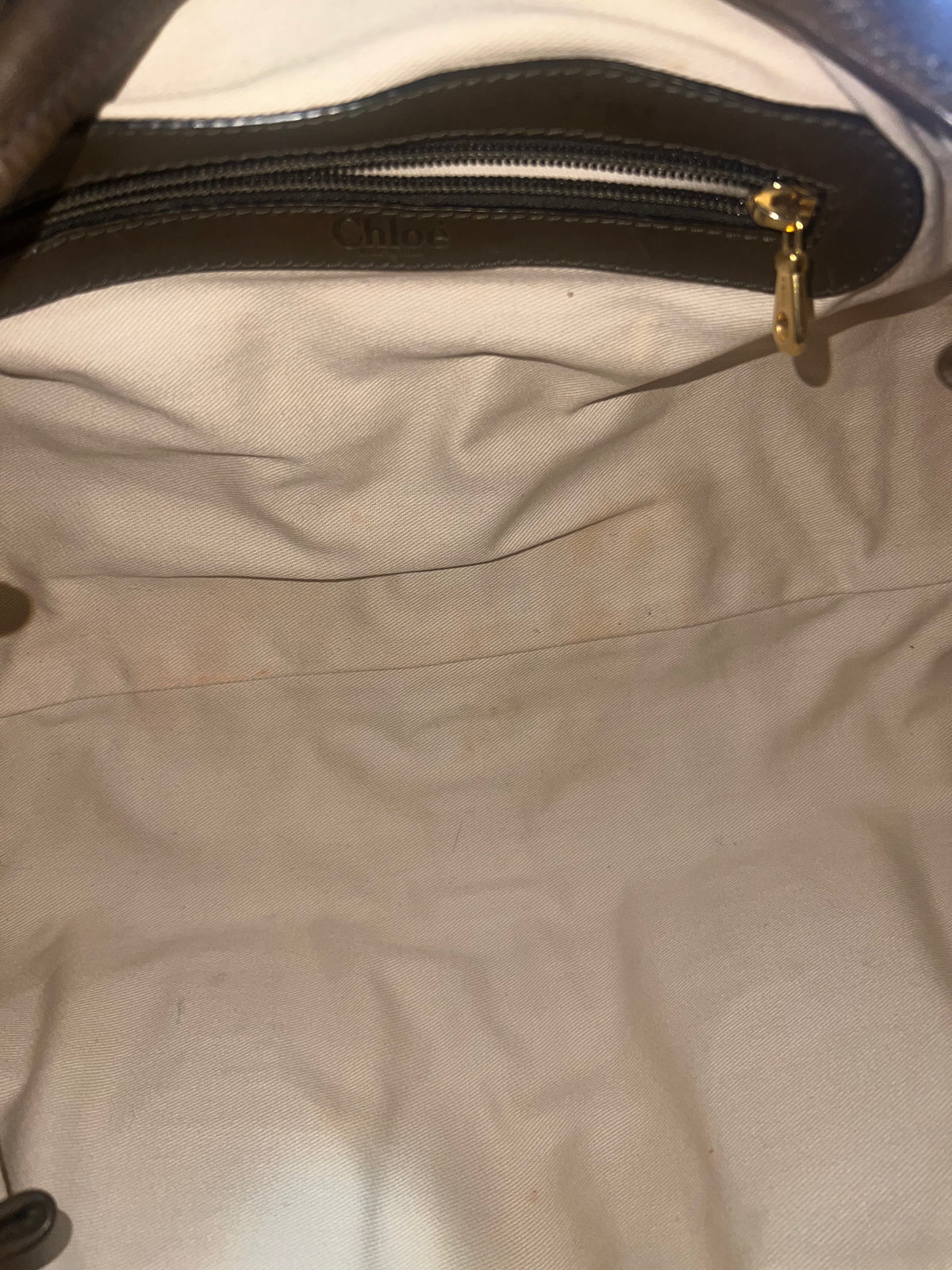 Chloé Kerala Brown Leather Equestrian Charm Shoulder Bag