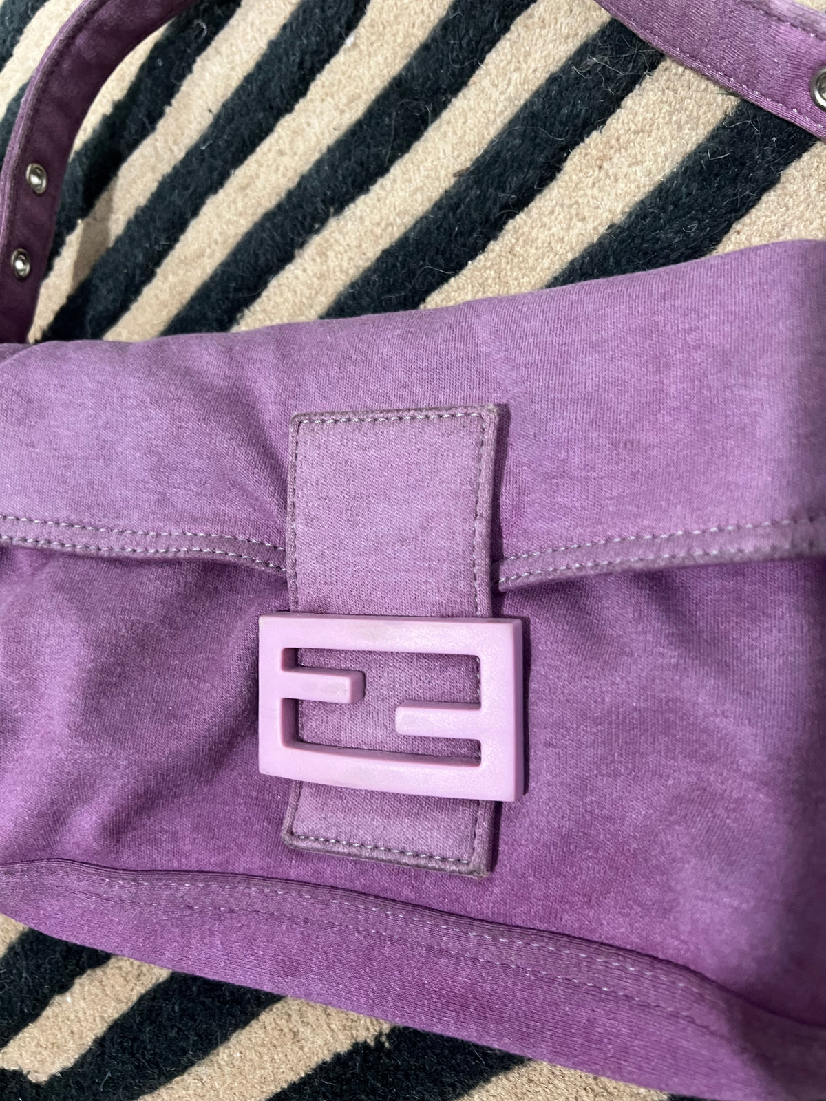 Fendi Purple Baguette Fabric