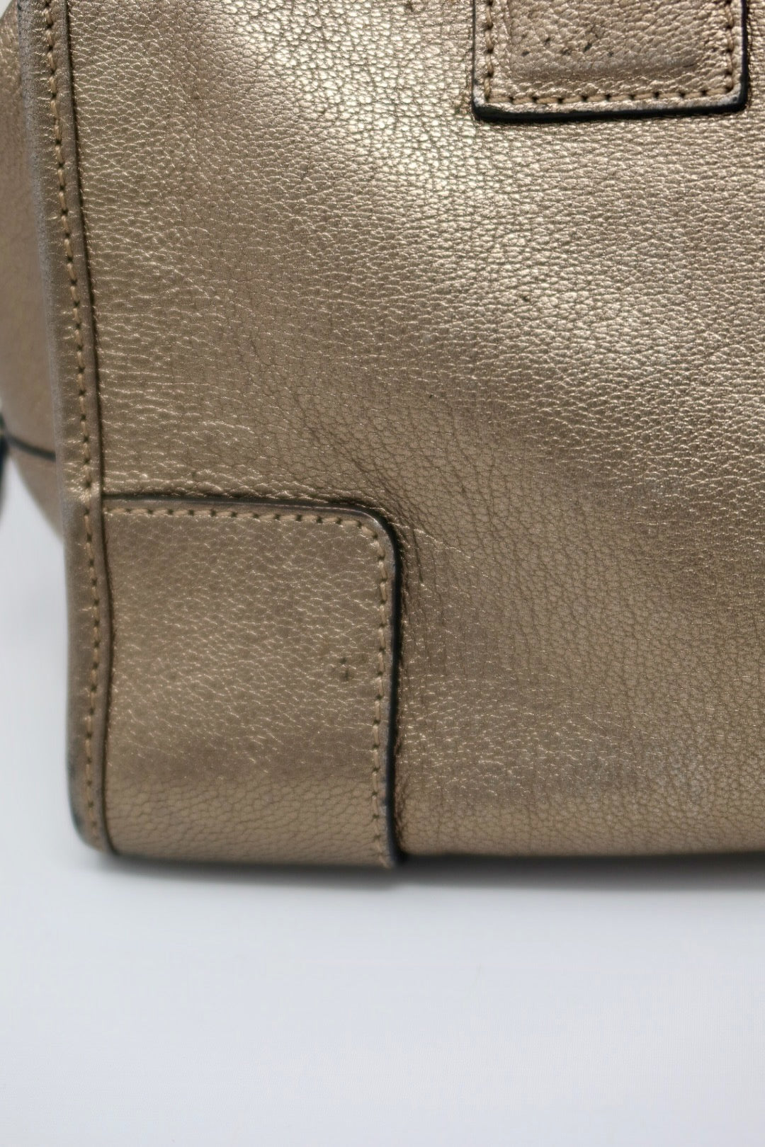 Loewe Anagram Leather Amazona Silver Bag
