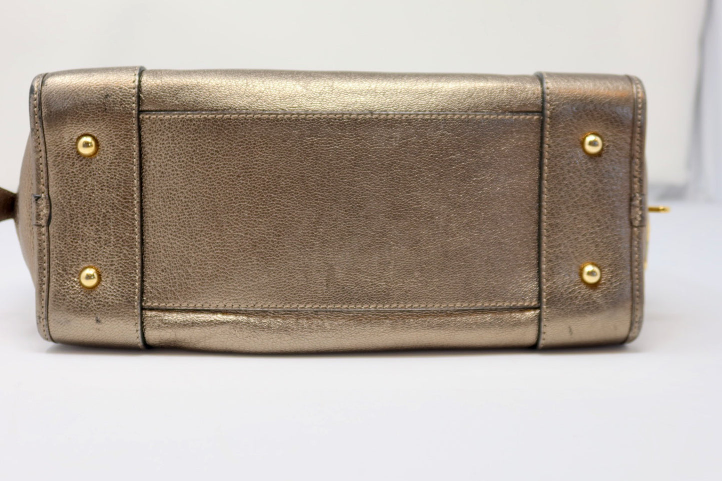 Loewe Anagram Leather Amazona Silver Bag