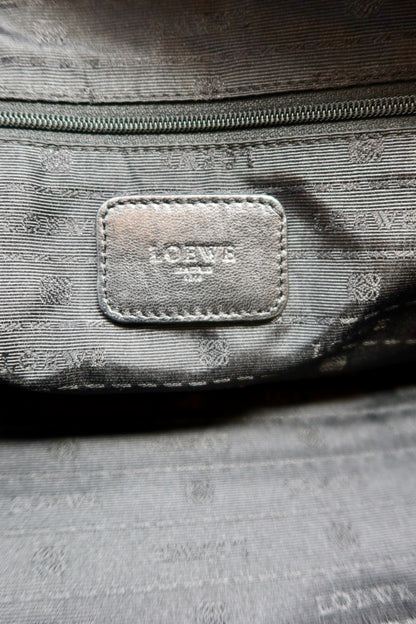 Loewe Anagram Leather Amazona Silver Bag