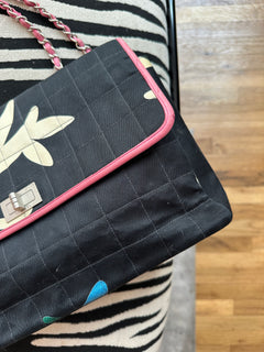 Chanel Chocolate Bar Multipocket Flap Bag – Printed Quilted Canvas Medium