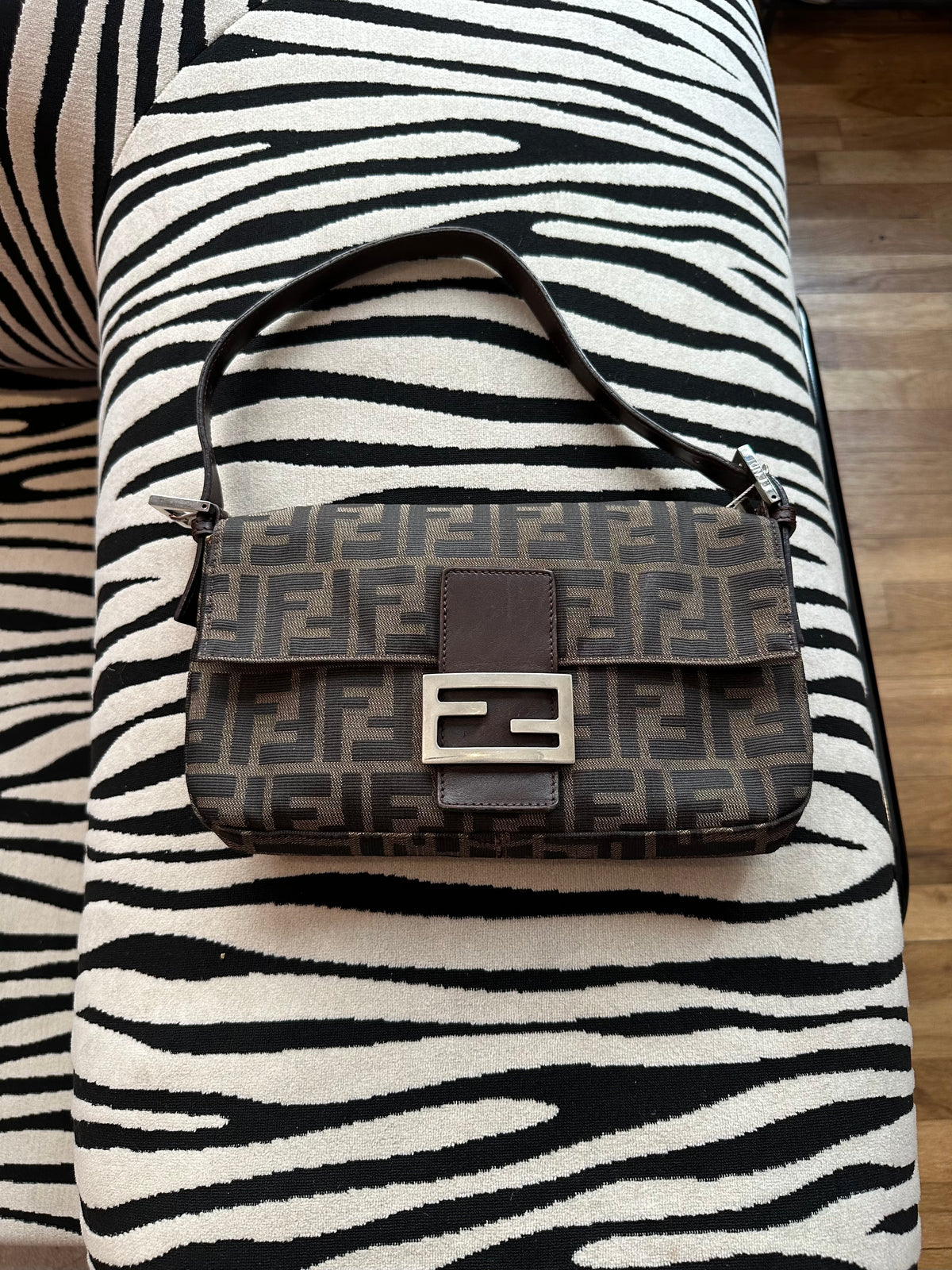 Fendi Baguette Canvas Zucca Print