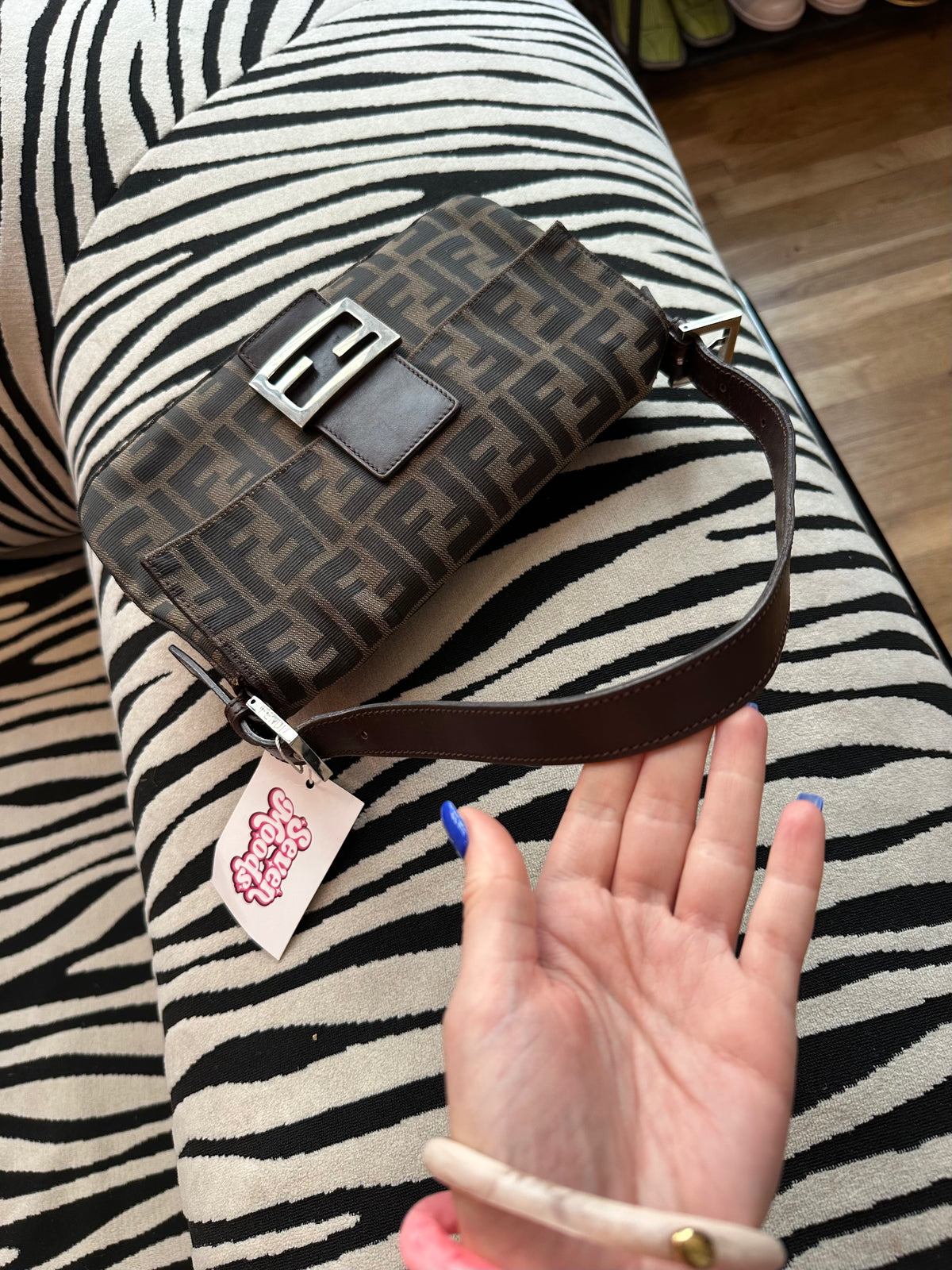 Fendi Baguette Canvas Zucca Print