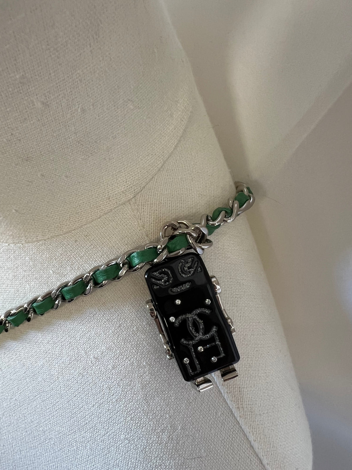 CHANEL Black Fringed Tweed Flap Wallet on Chain (WOC)