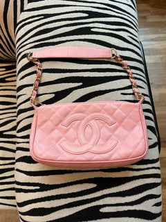 Chanel Pink Caviar CC Shoulder Bag