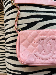 Chanel Pink Caviar CC Shoulder Bag