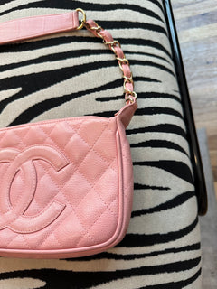 Chanel Pink Caviar CC Shoulder Bag