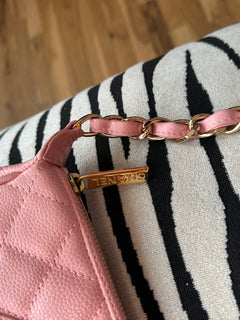Chanel Pink Caviar CC Shoulder Bag