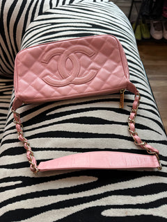 Chanel Pink Caviar CC Shoulder Bag