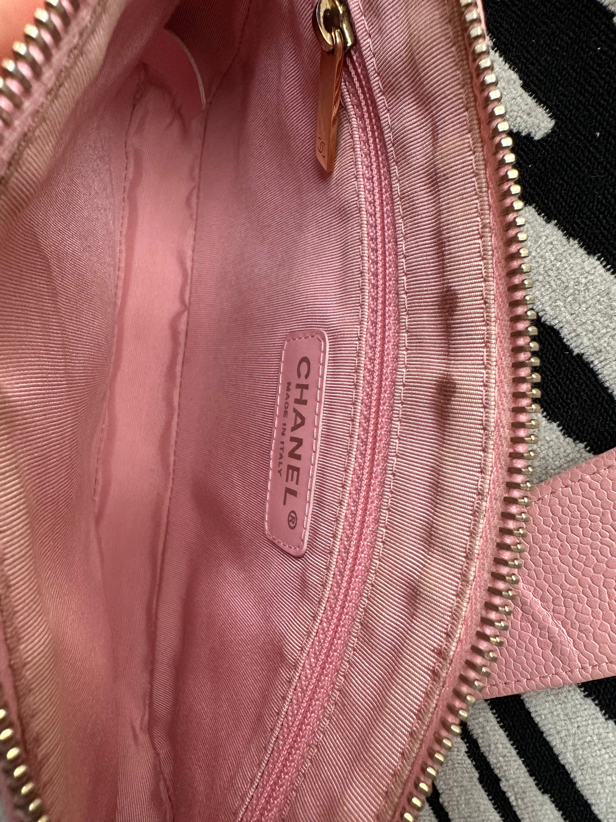 Chanel Pink Caviar CC Shoulder Bag