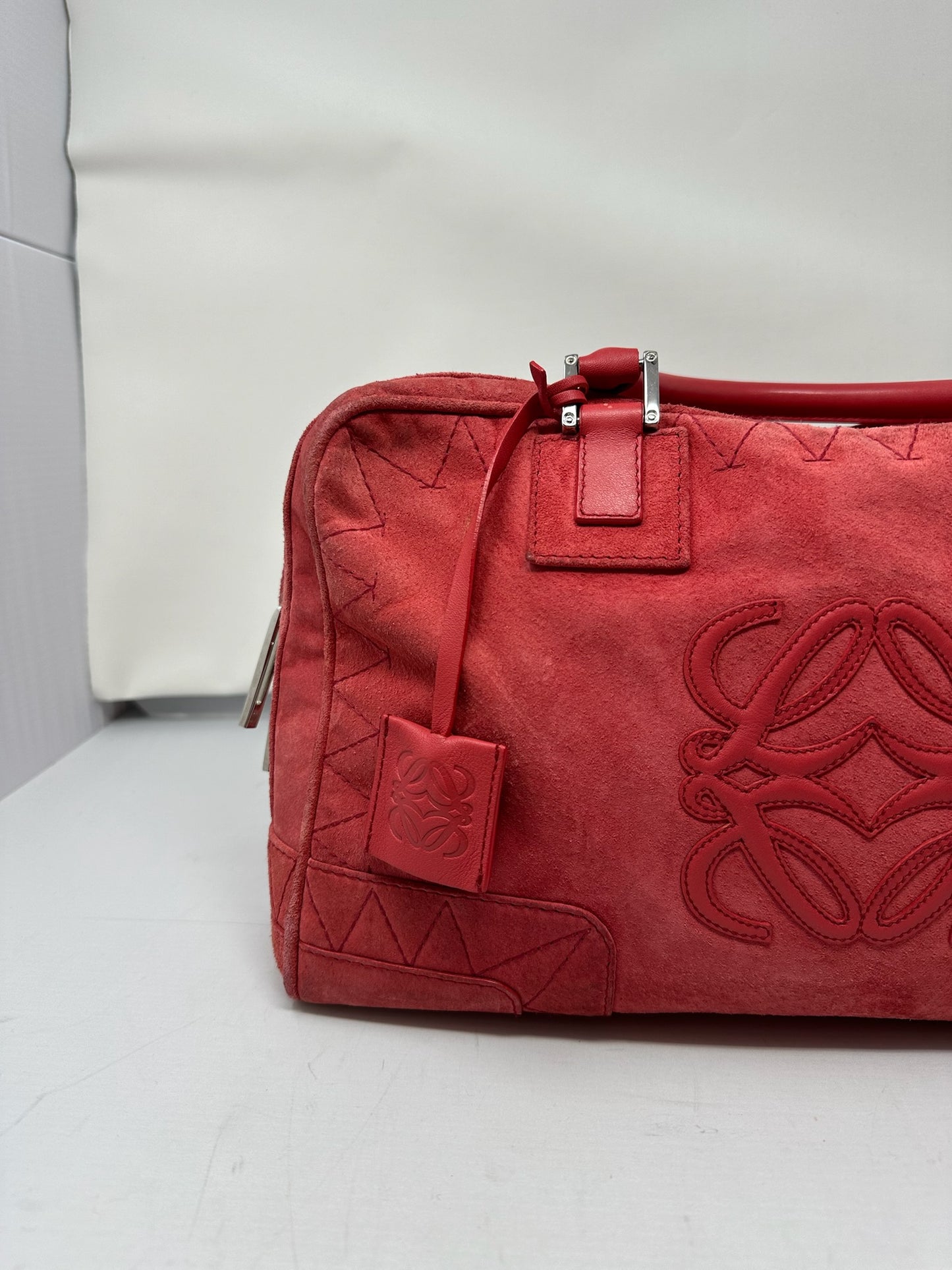 Loewe Amazona 36 Rose Suede