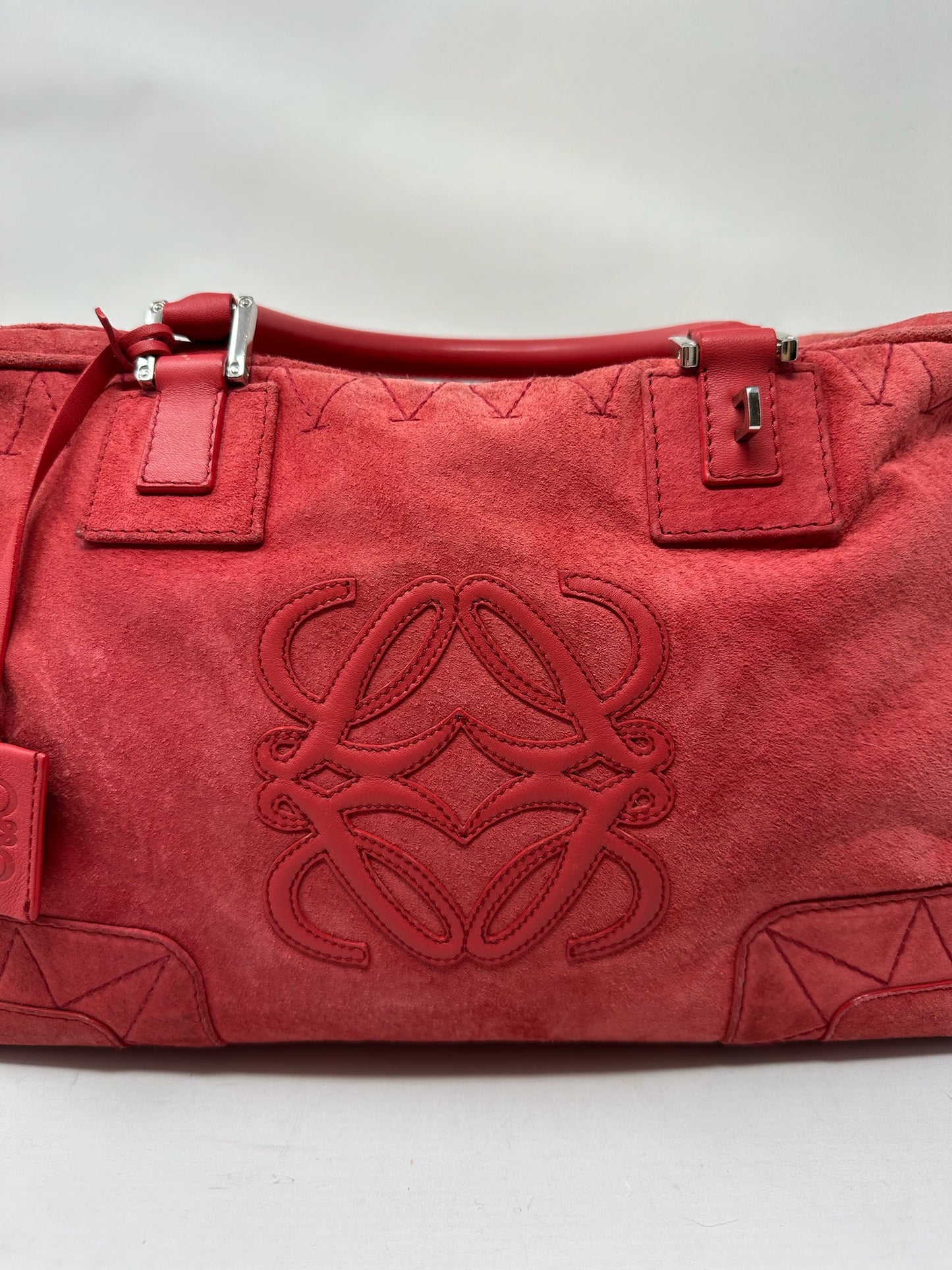 Loewe Amazona 36 Rose Suede