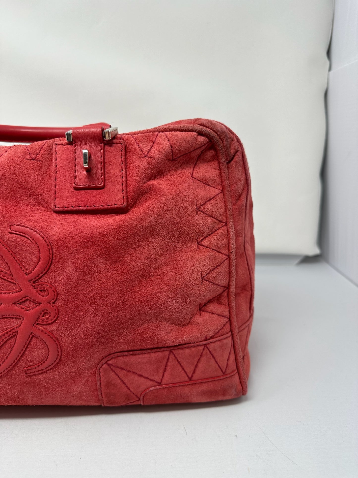 Loewe Amazona 36 Rose Suede