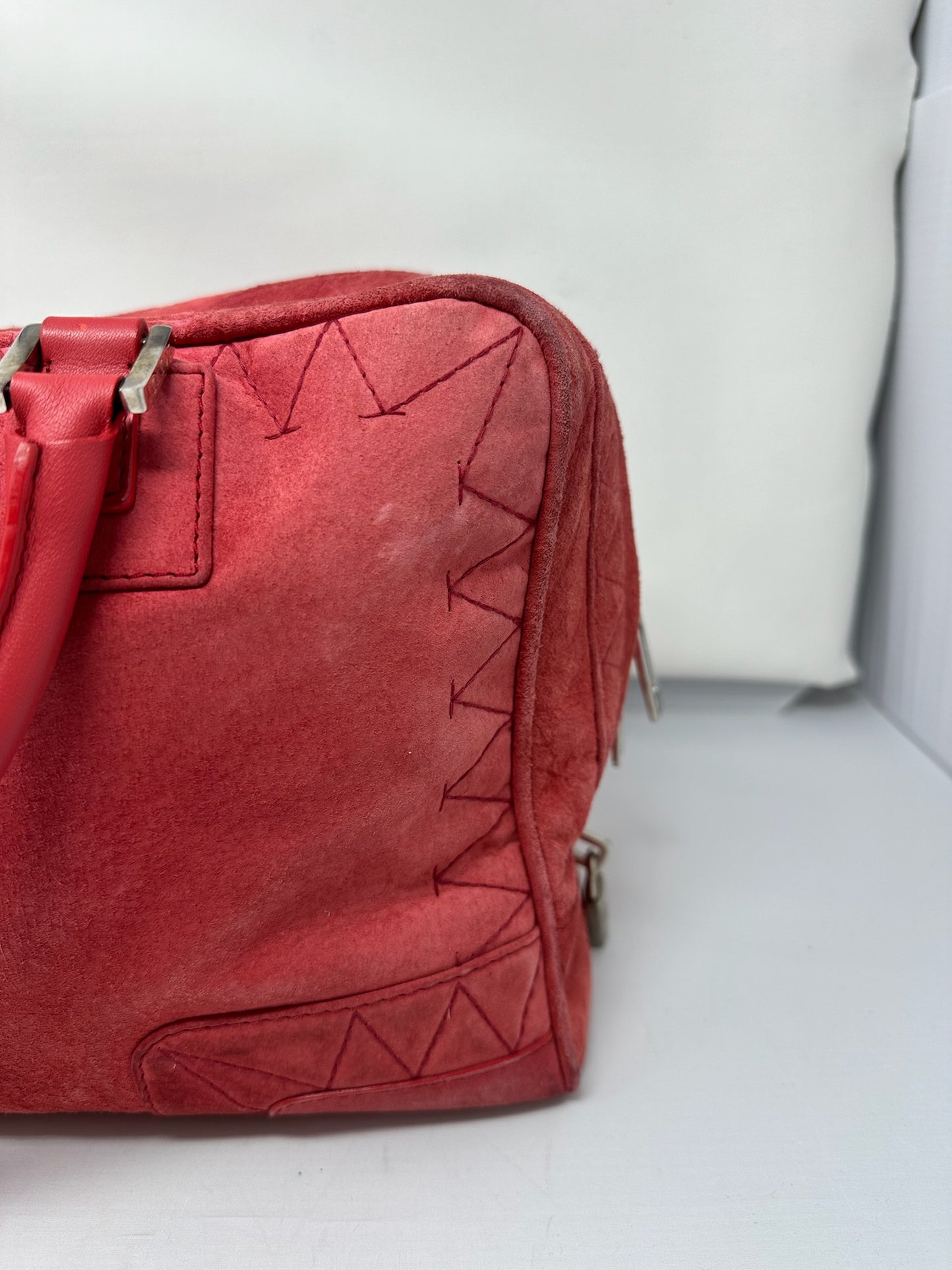 Loewe Amazona 36 Rose Suede