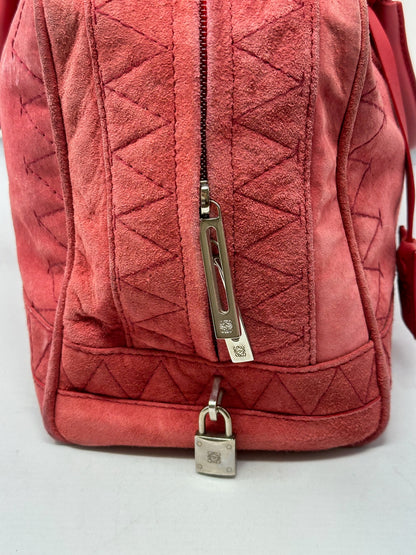 Loewe Amazona 36 Rose Suede