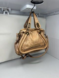 Chloe Paraty Beige Python with Shoulder Strap