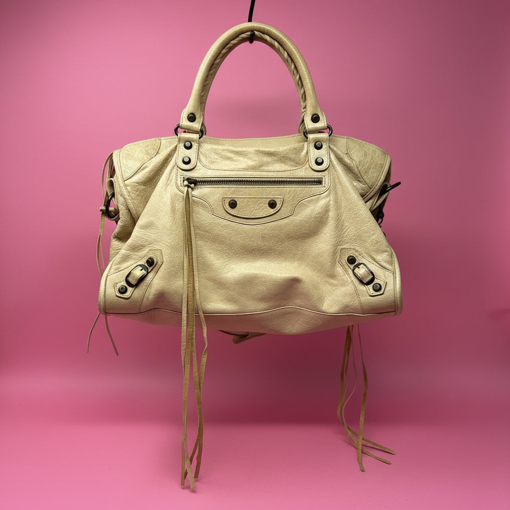 Balenciaga City Bag Ivory
