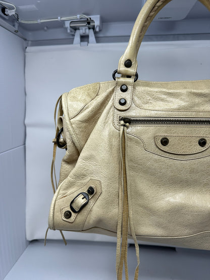 Balenciaga City Bag Ivory