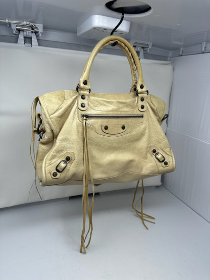 Balenciaga City Bag Ivory