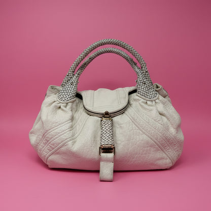 Fendi Spy Bag White Leather