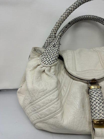 Fendi Spy Bag White Leather