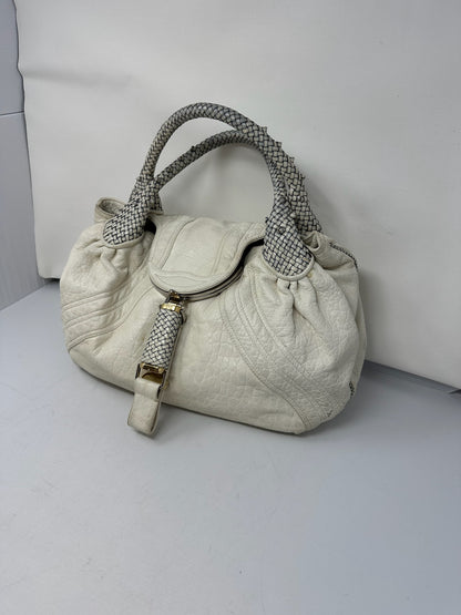 Fendi Spy Bag White Leather