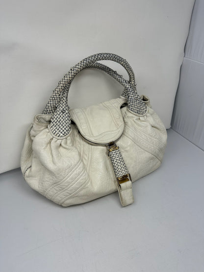 Fendi Spy Bag White Leather