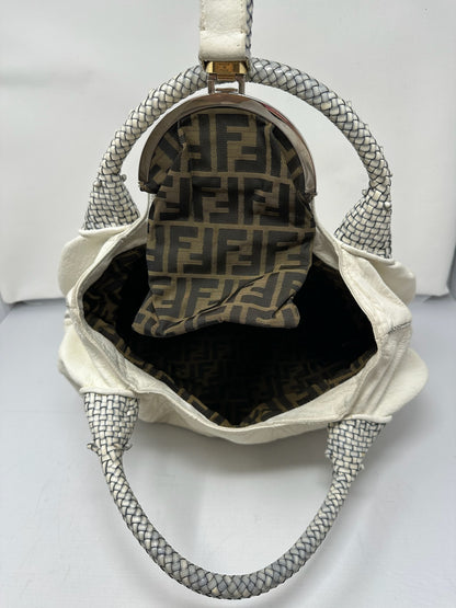 Fendi Spy Bag White Leather