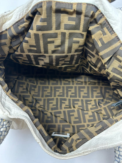 Fendi Spy Bag White Leather