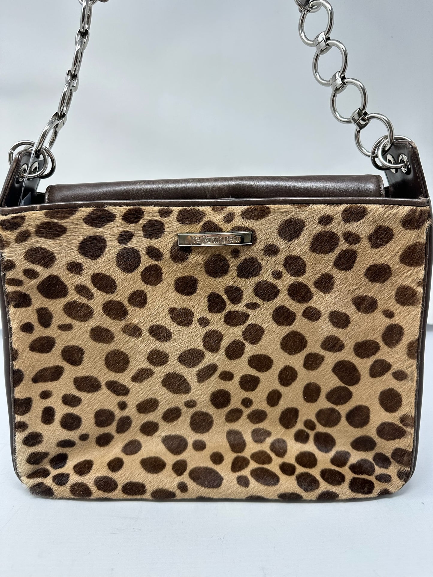 YSL Leopard Print Pony Hair (comes with original duster)