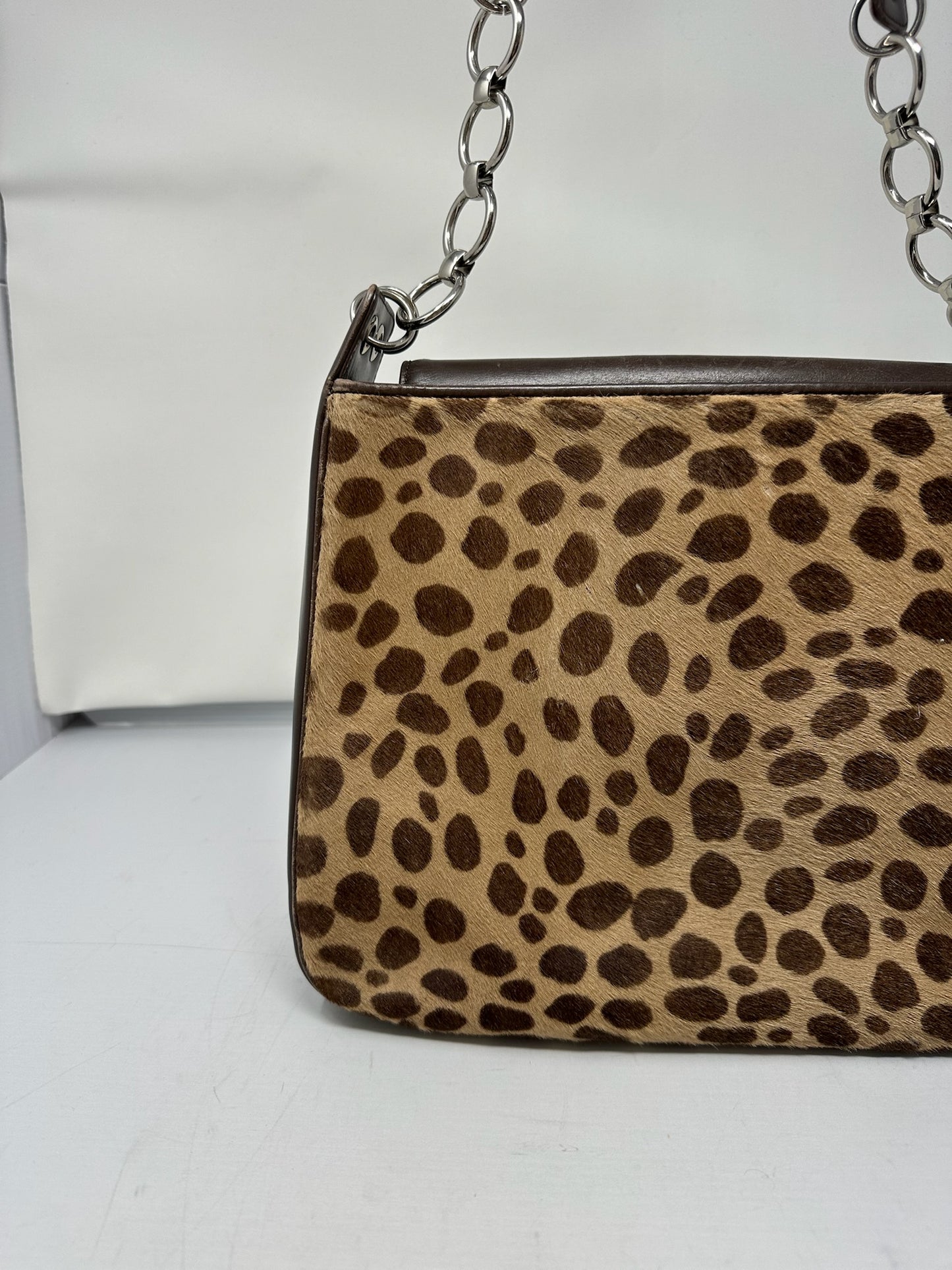 YSL Leopard Print Pony Hair (comes with original duster)