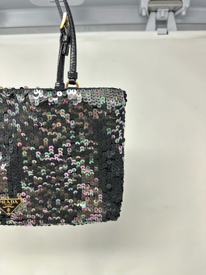 Prada Black Sequin Handbag