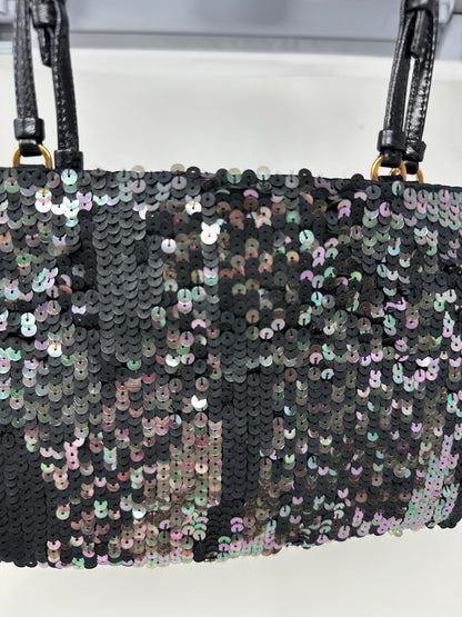 Prada Black Sequin Handbag