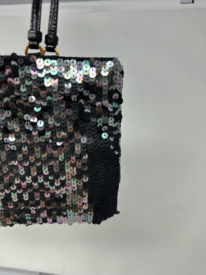 Prada Black Sequin Handbag