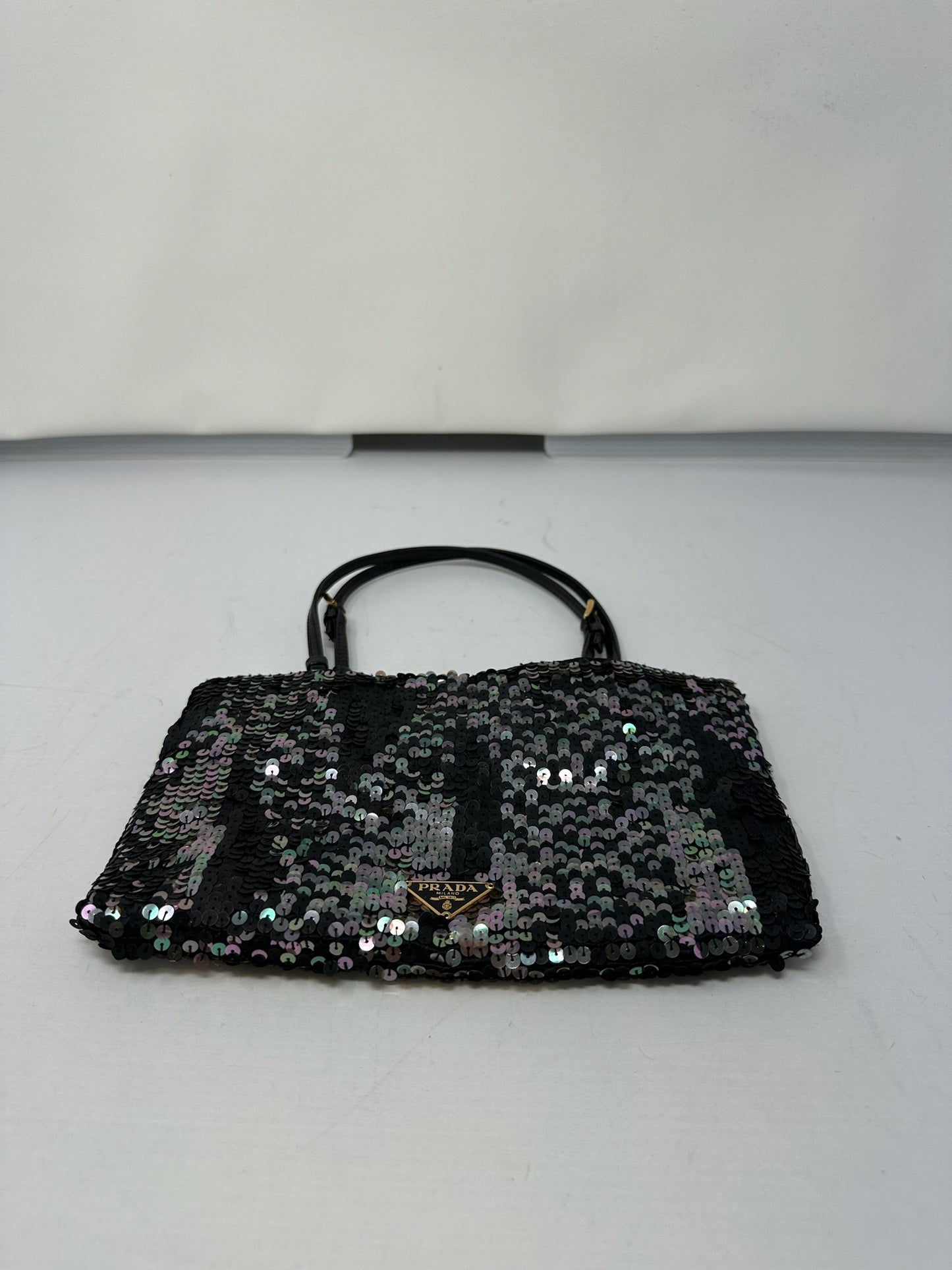 Prada Black Sequin Handbag
