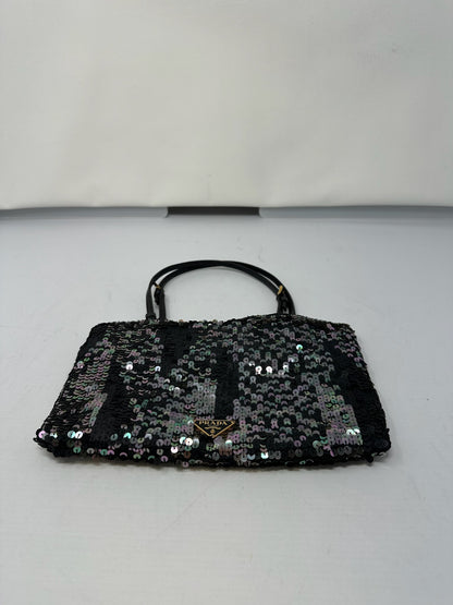Prada Black Sequin Handbag