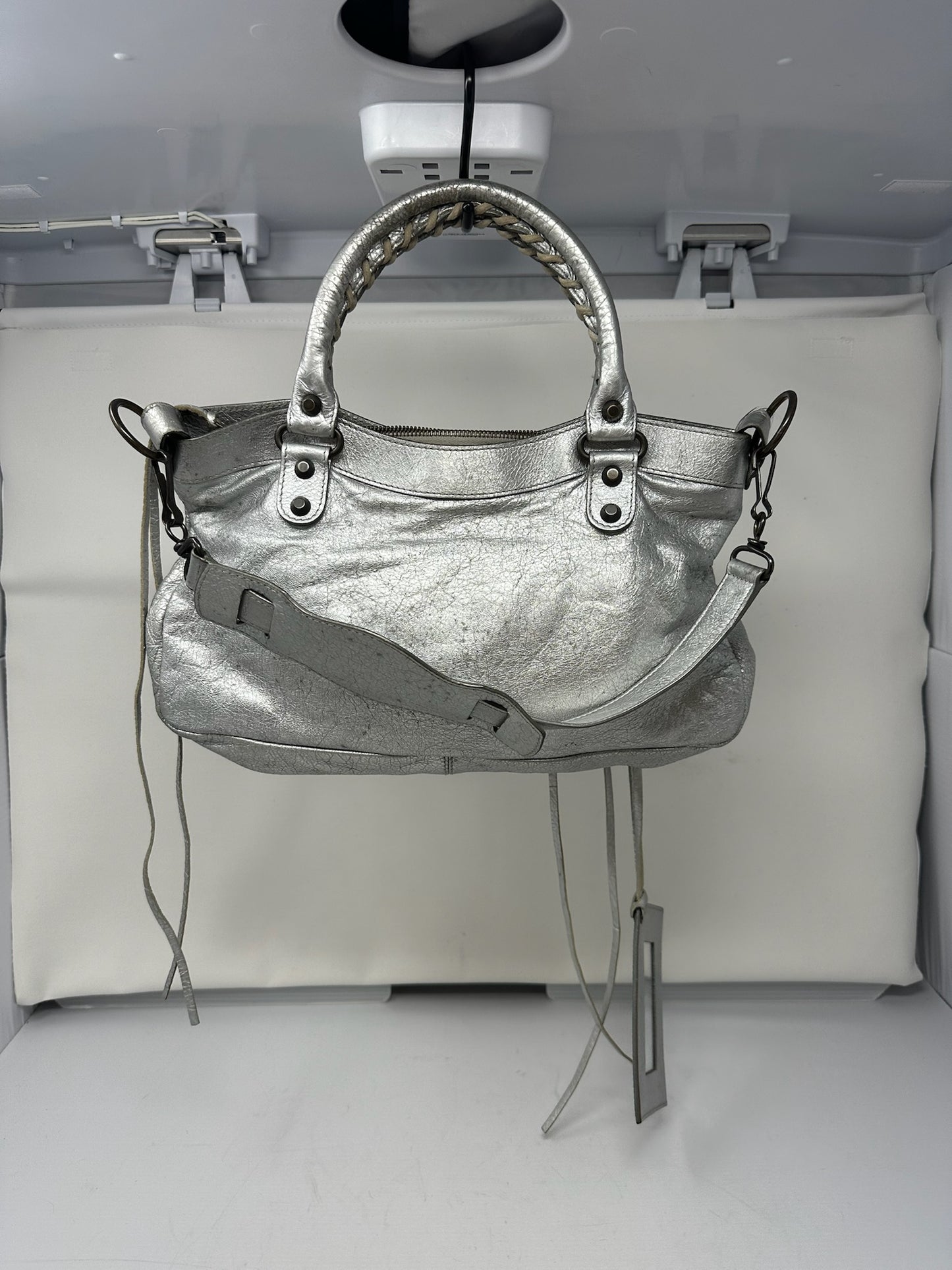 Balenciaga City Bag Silver